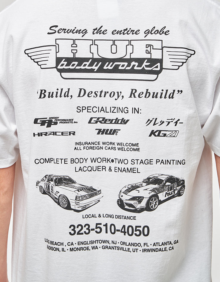 HUF x GReddy Body Works T-Shirt - White