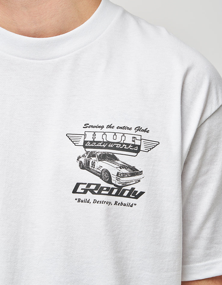 HUF x GReddy Body Works T-Shirt - White