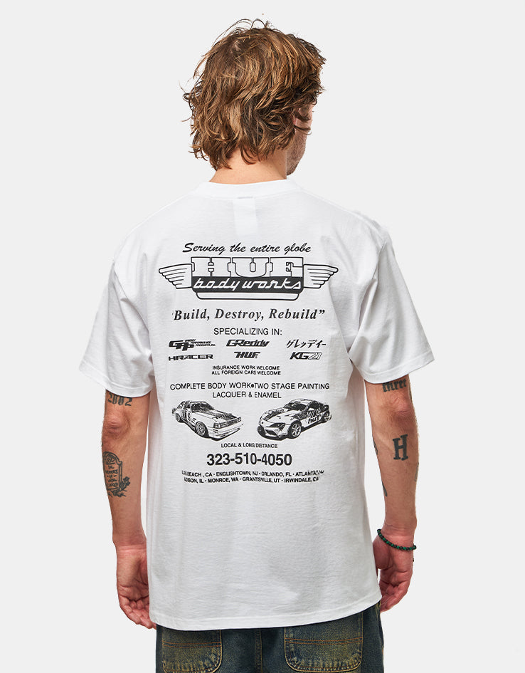 HUF x GReddy Body Works T-Shirt - White