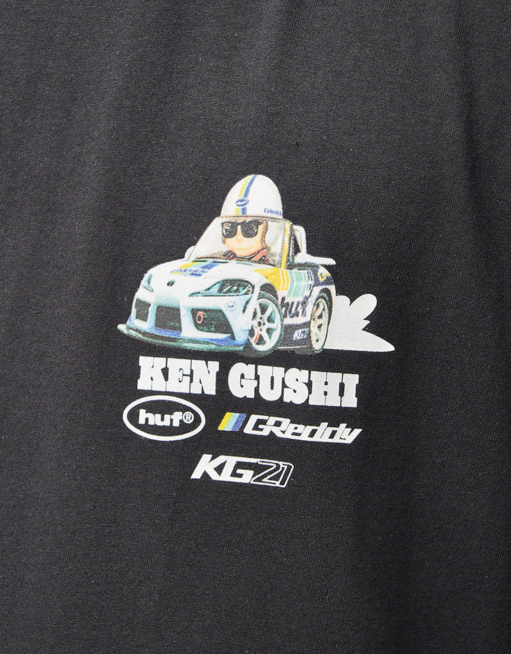 HUF x GReddy Gushi T-Shirt - Black