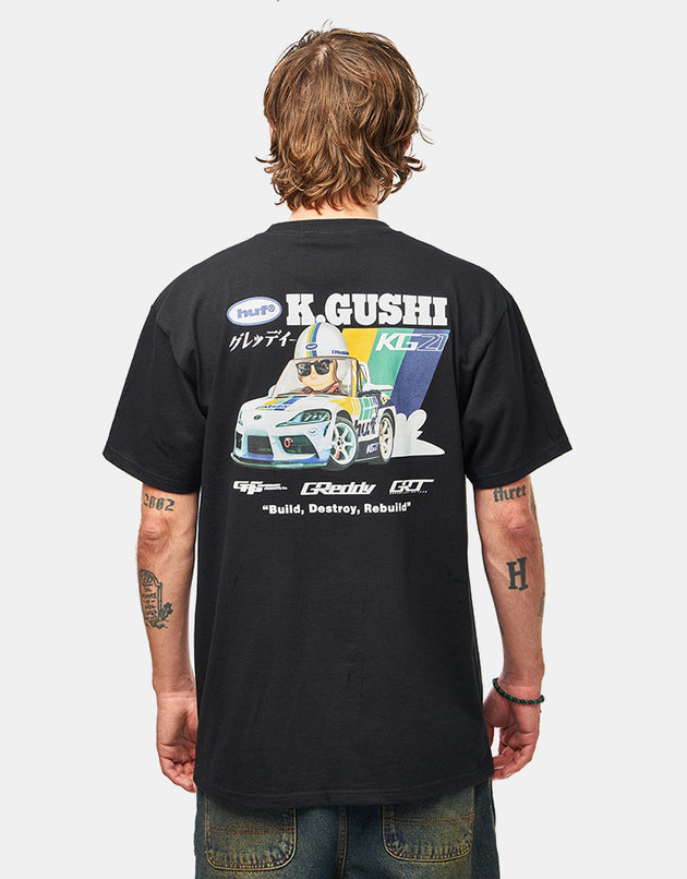HUF x GReddy Gushi T-Shirt - Black