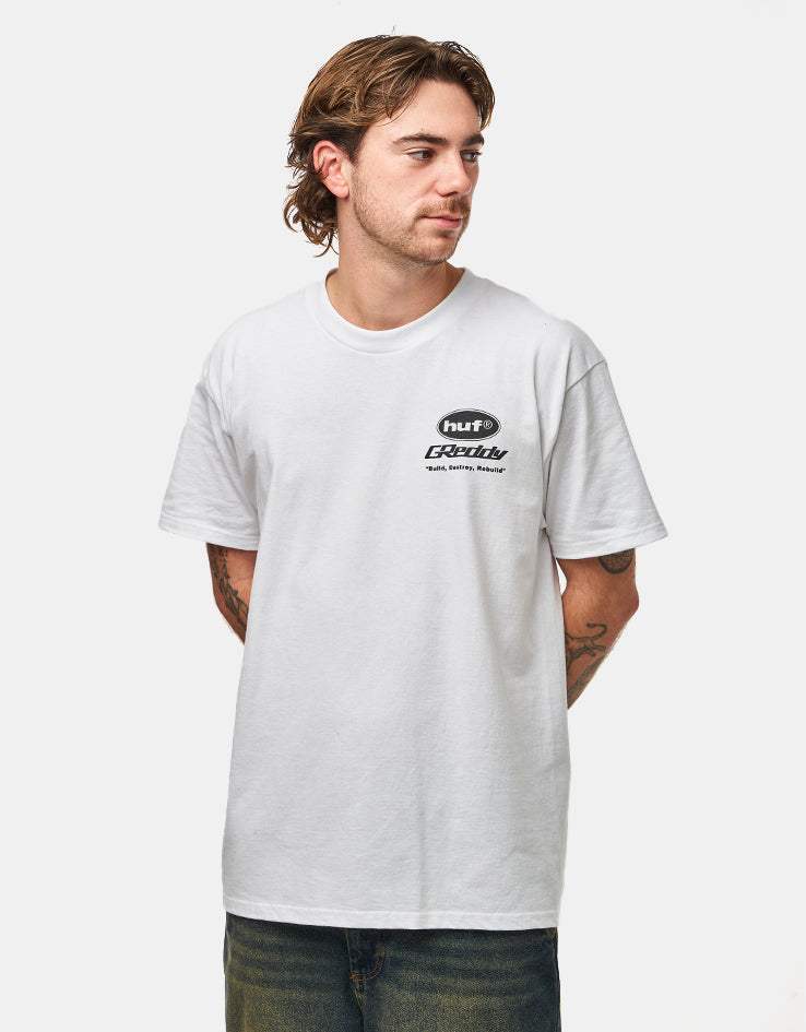 HUF x GReddy Parts T-Shirt - White