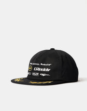 HUF x GReddy Team Snapback Cap - Black