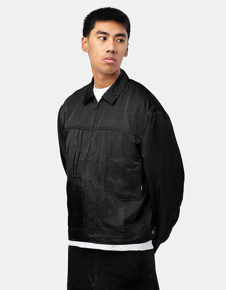 HUF x Thrasher Trucker Jacket - Black