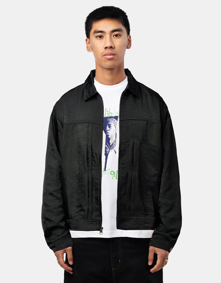 HUF x Thrasher Trucker Jacket - Black