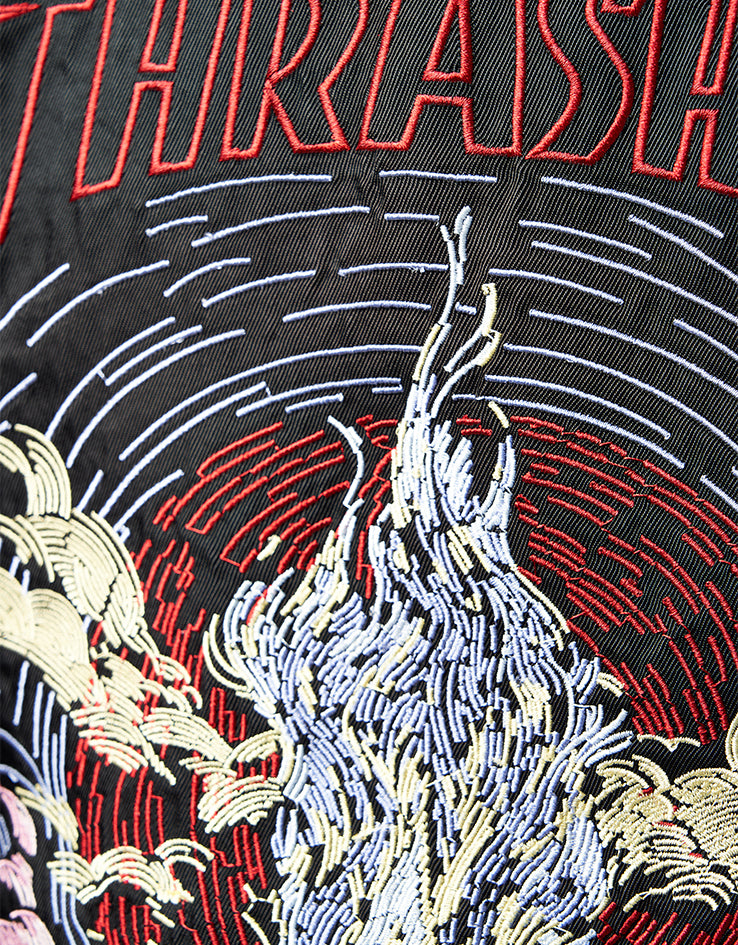 HUF x Thrasher Trucker Jacket - Black