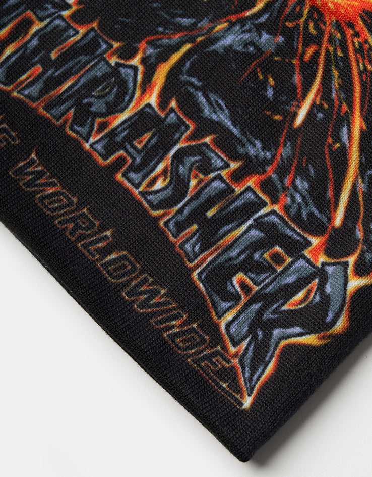 HUF x Thrasher Meltdown Reversible Beanie - Black