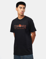 Thrasher x Spitfire Big Head Outline T-Shirt - Black