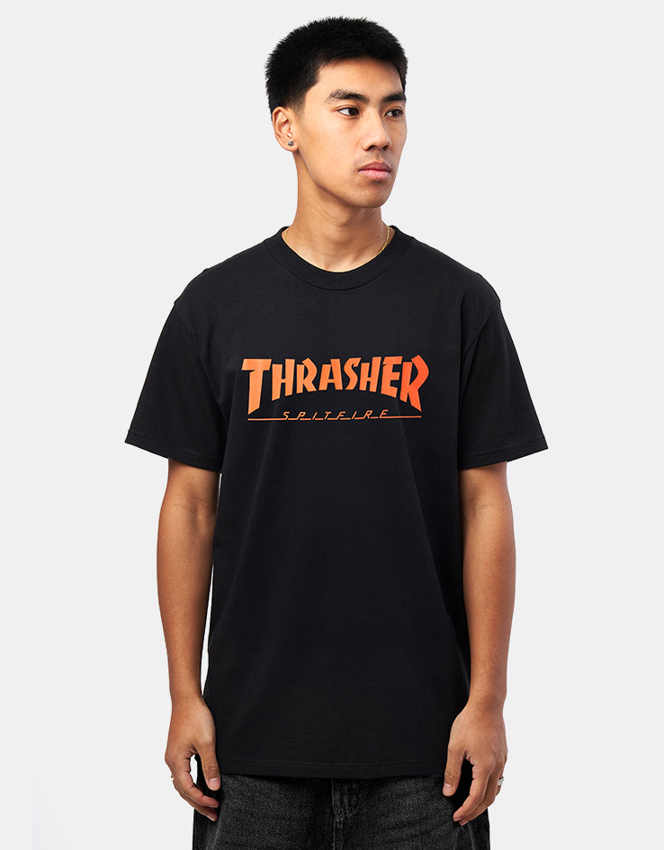 Thrasher x Spitfire Big Head Jake T-Shirt - Black