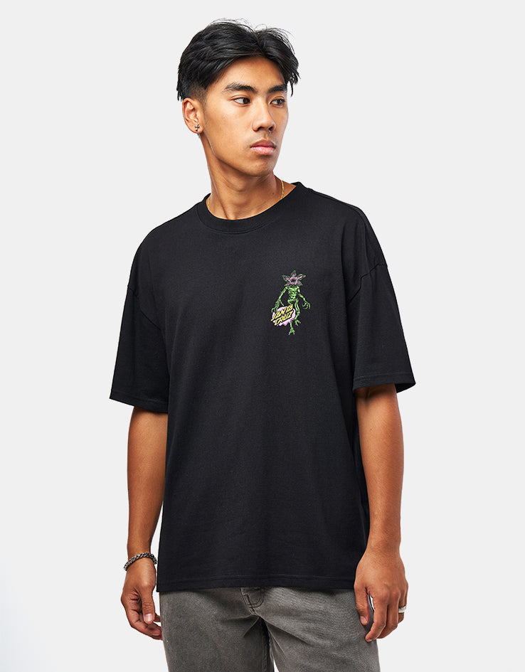 Santa Cruz x Stranger Things Demogorgon Dot T-Shirt - Black