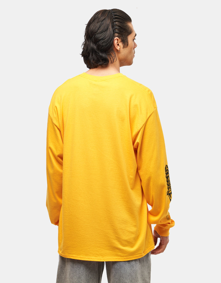 Dungeon Dragon Lies L/S T-Shirt - Gold Yellow