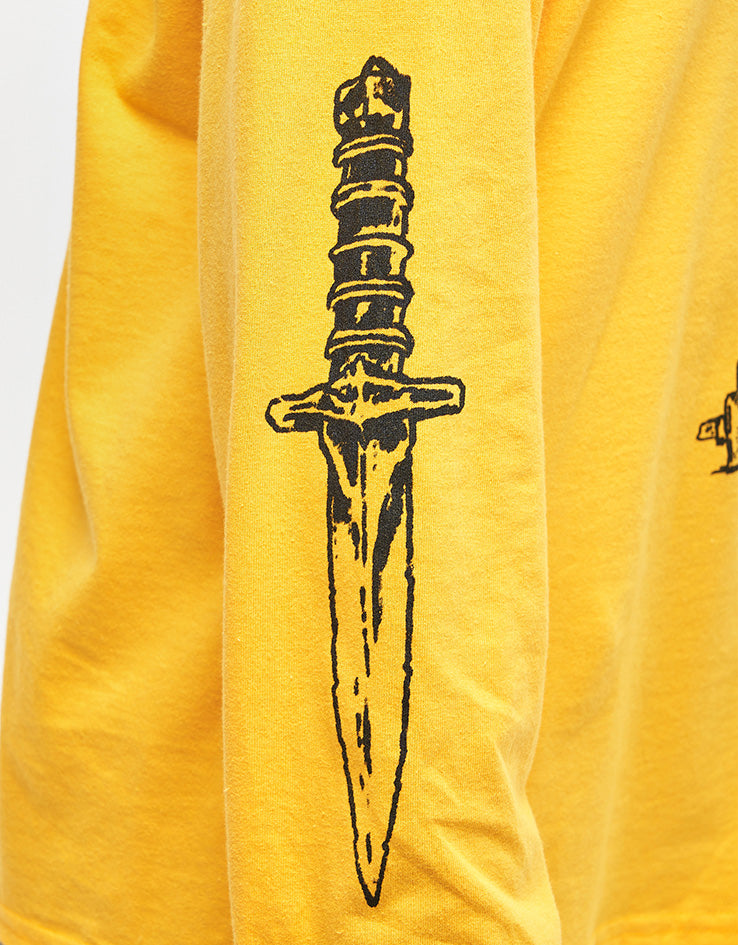 Dungeon Dragon Lies L/S T-Shirt - Gold Yellow