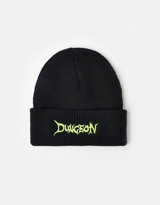 Dungeon Scrawl Logo Beanie - Black/Green