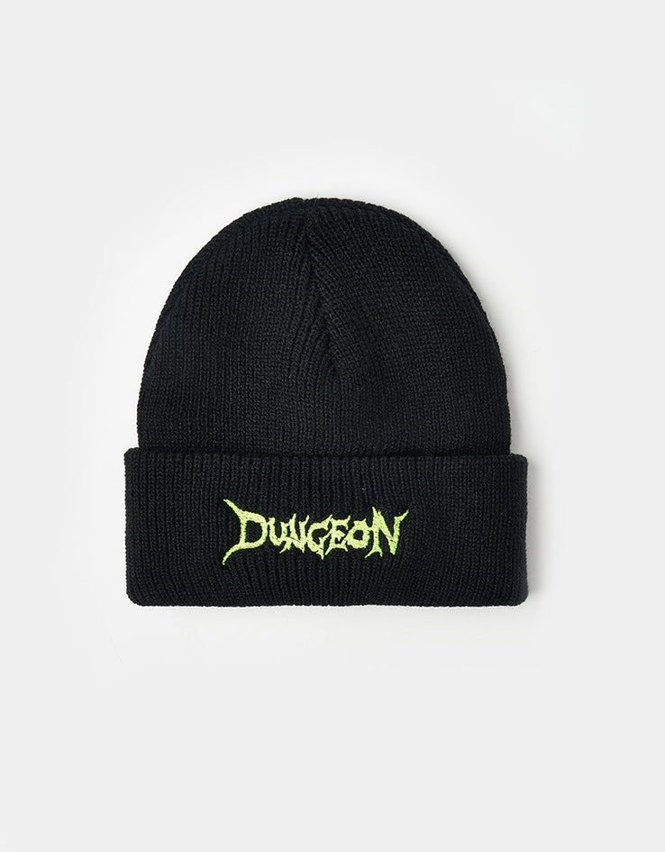 Dungeon Scrawl Logo Beanie - Black/Green