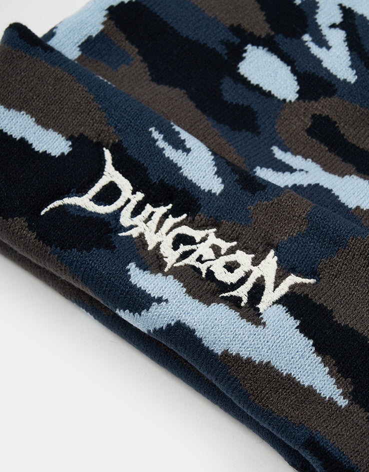 Dungeon Scrawl Logo Beanie - Urban Camo/Glow In The Dark