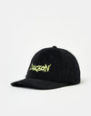 Dungeon Scrawl Logo Embroidered Cord Cap - Black/Green