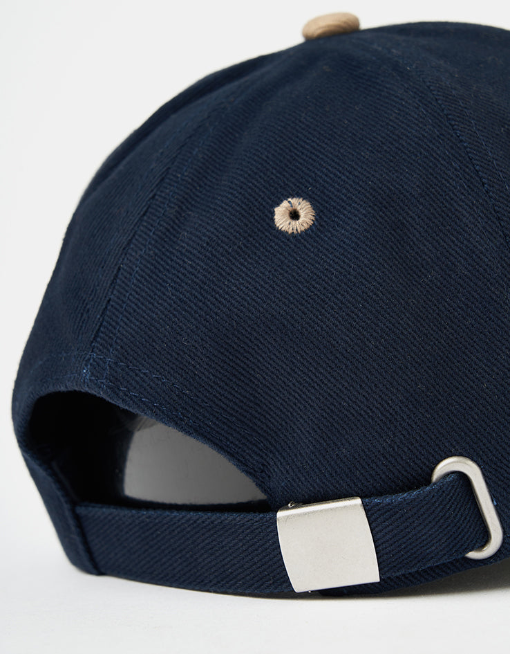 Dungeon Brushed Canvas Cap - Navy Taupe/Orange