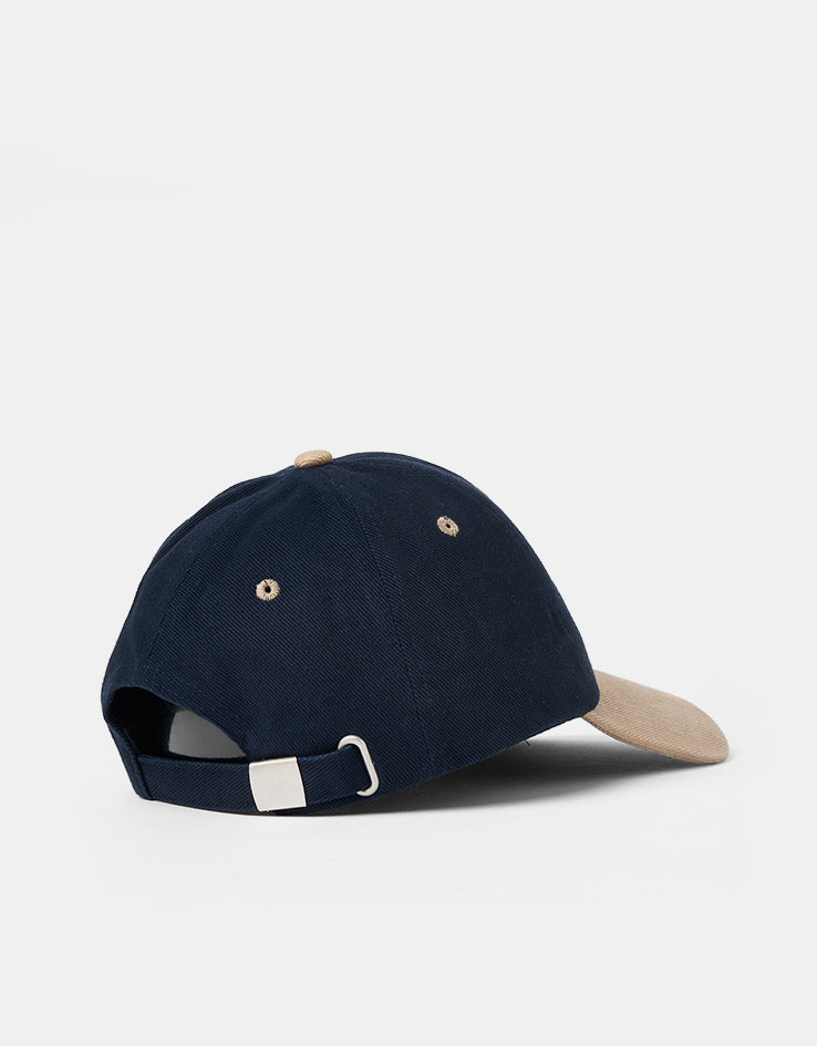 Dungeon Brushed Canvas Cap - Navy Taupe/Orange