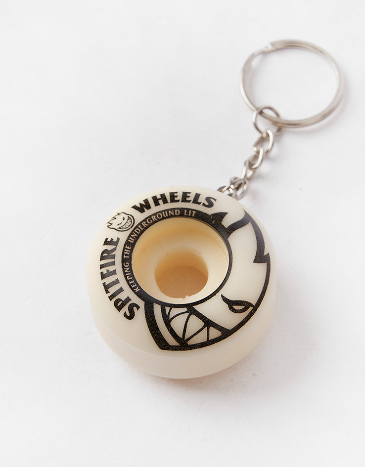 Spitfire Bighead 42mm Skateboard Wheel Keychain - Natural