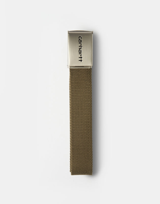 Carhartt WIP Clip Belt Chrome - Brass