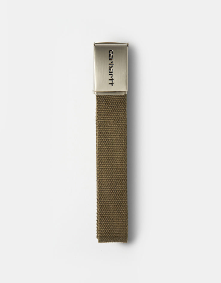 Carhartt WIP Clip Belt Chrome - Brass