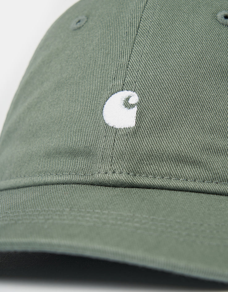 Carhartt WIP Madison Logo Cap - Velvet Green/White