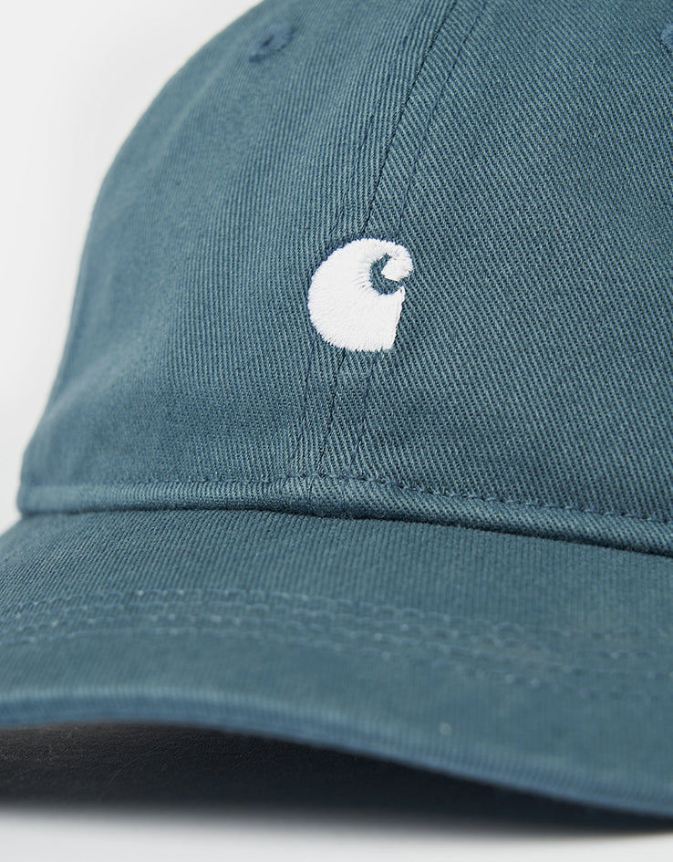 Carhartt WIP Madison Logo Cap - Office Blue/White