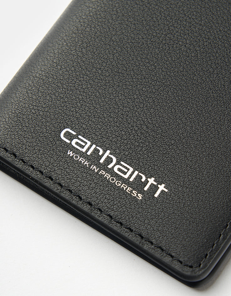 Carhartt WIP Vegas Fold Cardholder - Black/Silver