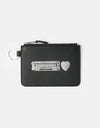Carhartt WIP Deconstructed Leather Wallet - Black/Silver