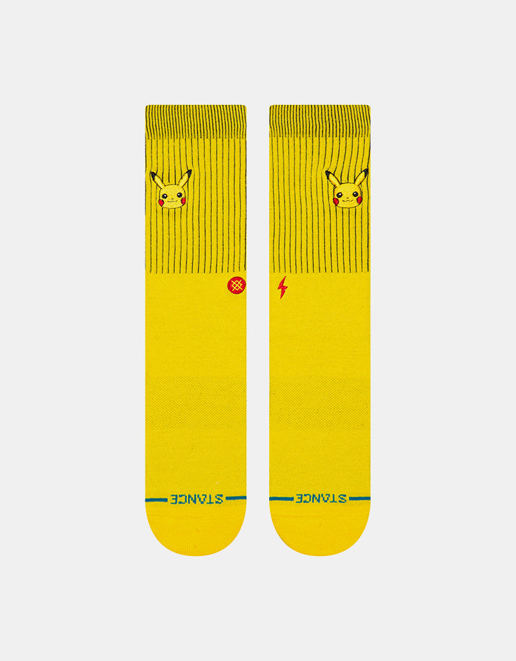 Stance x Pokémon Pikachu Crew Socks - Yellow