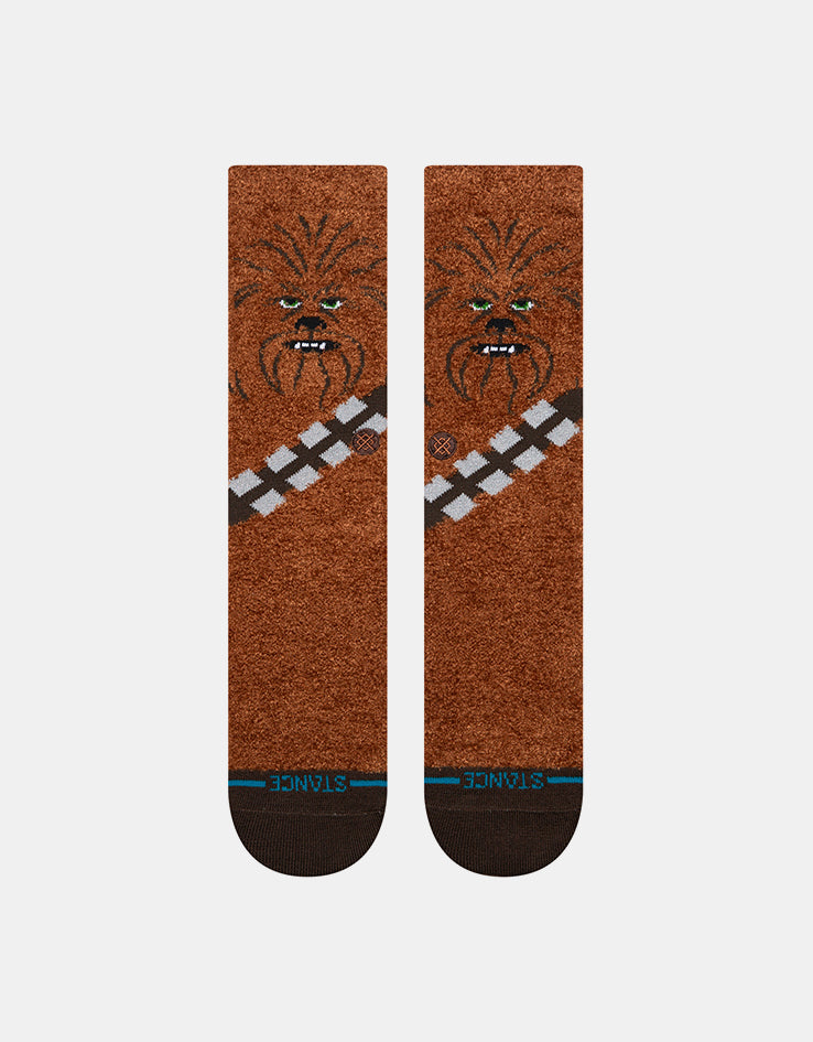 Stance x Star Wars Chewie Crew Socks - Brown