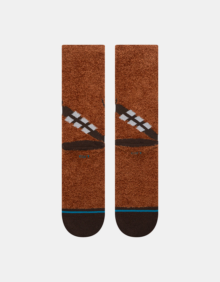 Stance x Star Wars Chewie Crew Socks - Brown