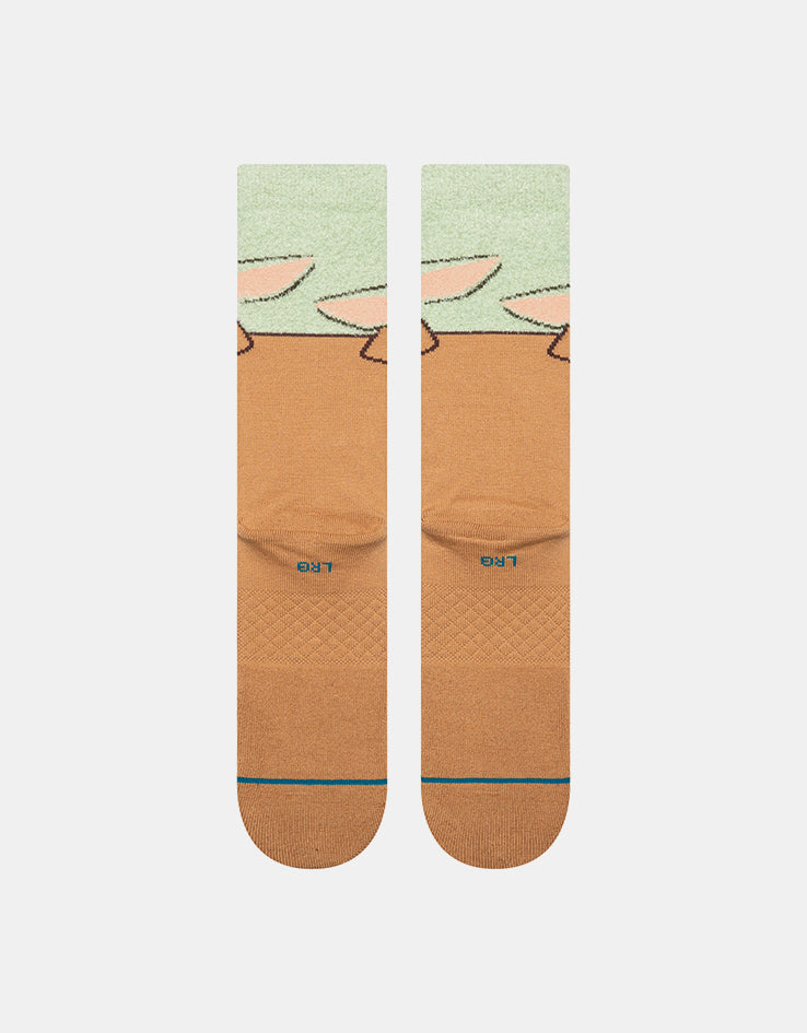 Stance x Star Wars Grogu Hungry Crew Socks - Green