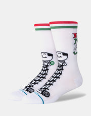 Stance x Home Alone Little Neros Socks - White