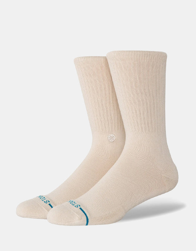 Stance Icon Crew Socks - Oatmeal