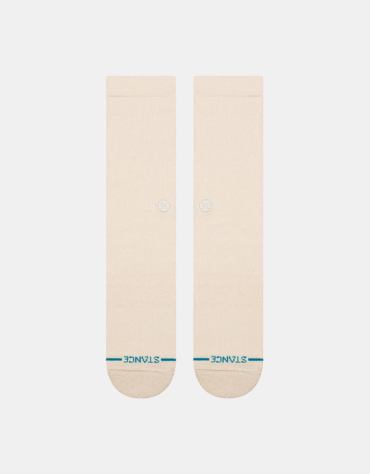 Stance Icon Crew Socks - Oatmeal