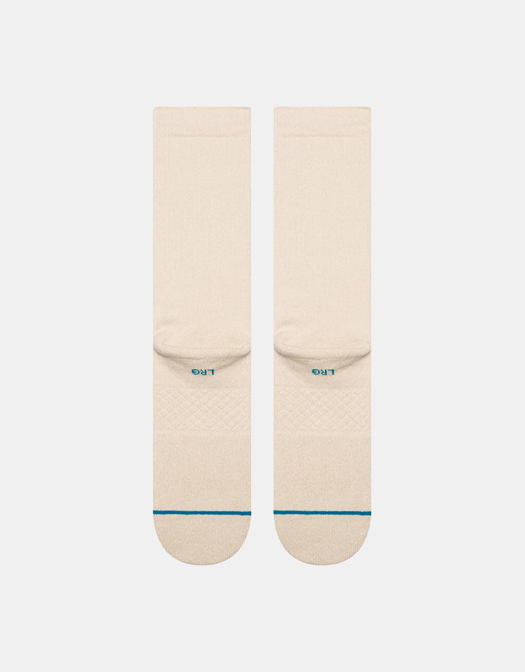 Stance Icon Crew Socks - Oatmeal