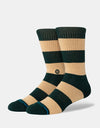 Stance Nep Stripe Crew Socks - Pine
