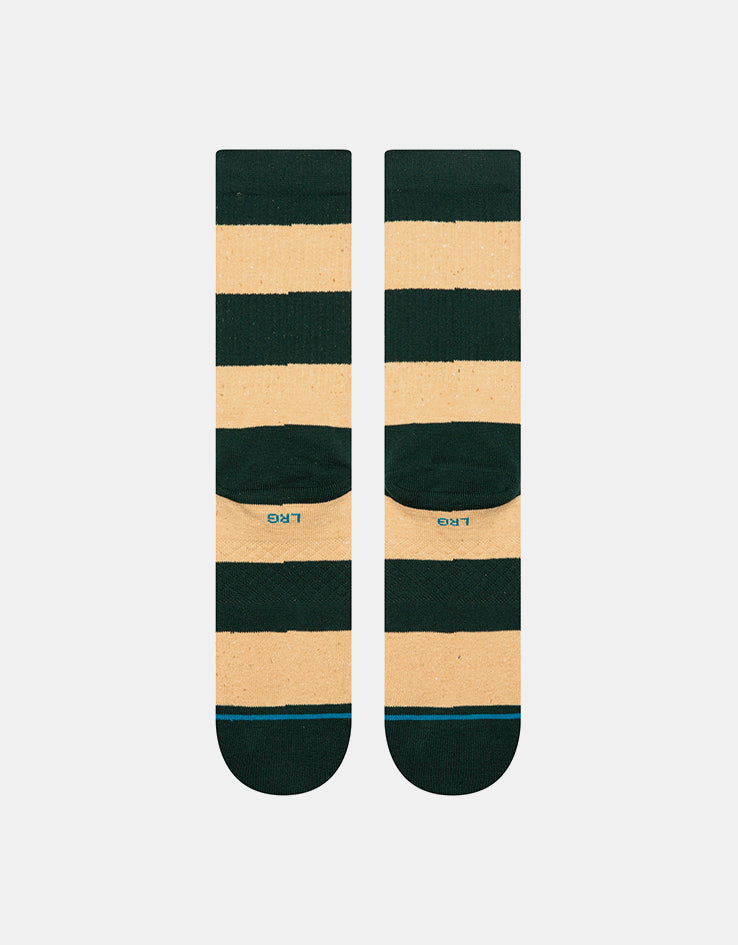 Stance Nep Stripe Crew Socks - Pine