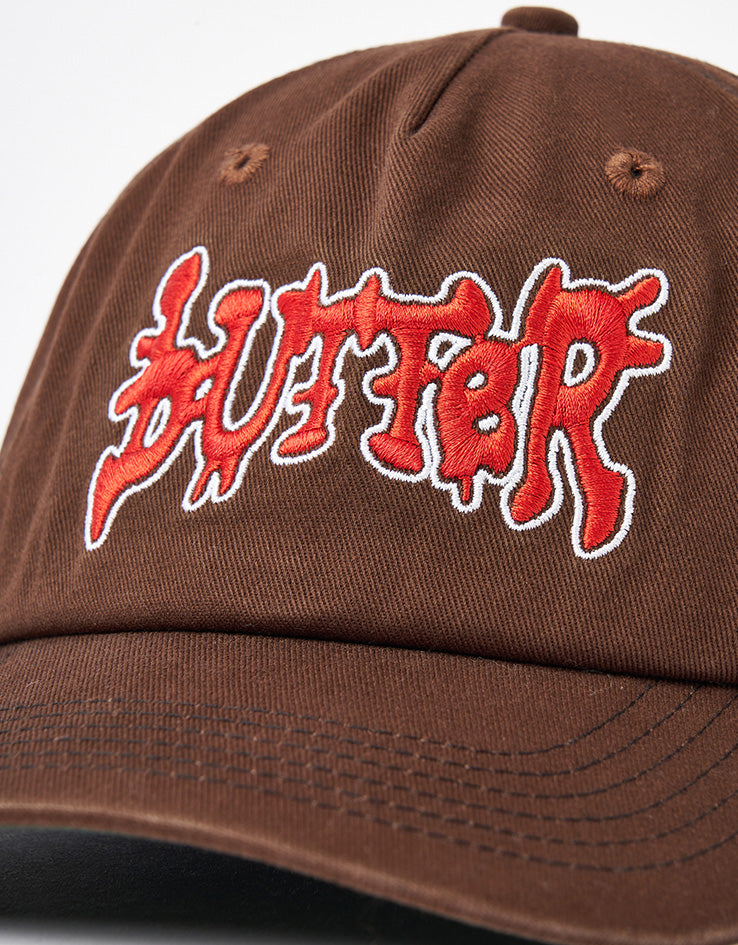 Butter Goods Blotch 6 Panel Cap - Bark