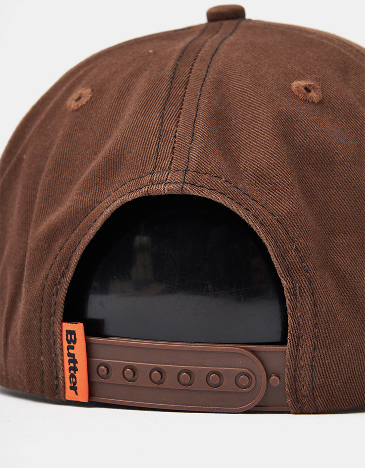 Butter Goods Blotch 6 Panel Cap - Bark
