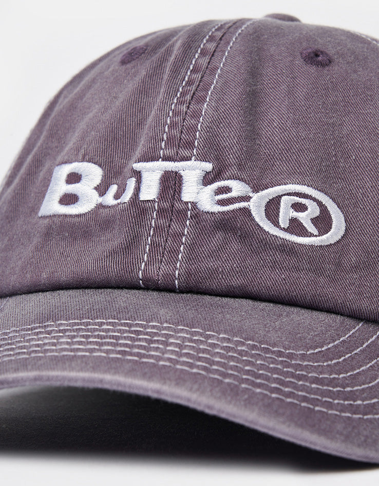 Butter Goods Registered 6 Panel Cap - Washed Dusk