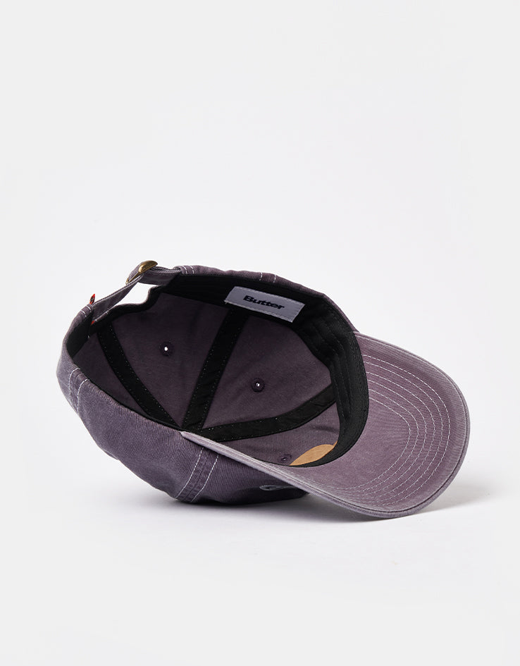 Butter Goods Registered 6 Panel Cap - Washed Dusk