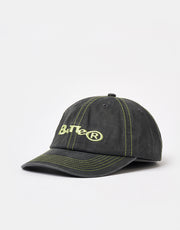 Butter Goods Registered 6 Panel Cap - Washed Black
