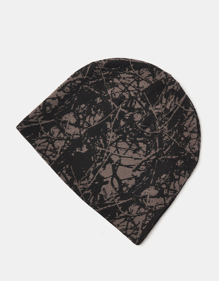 Butter Goods Woods Camo Skully Beanie - Black
