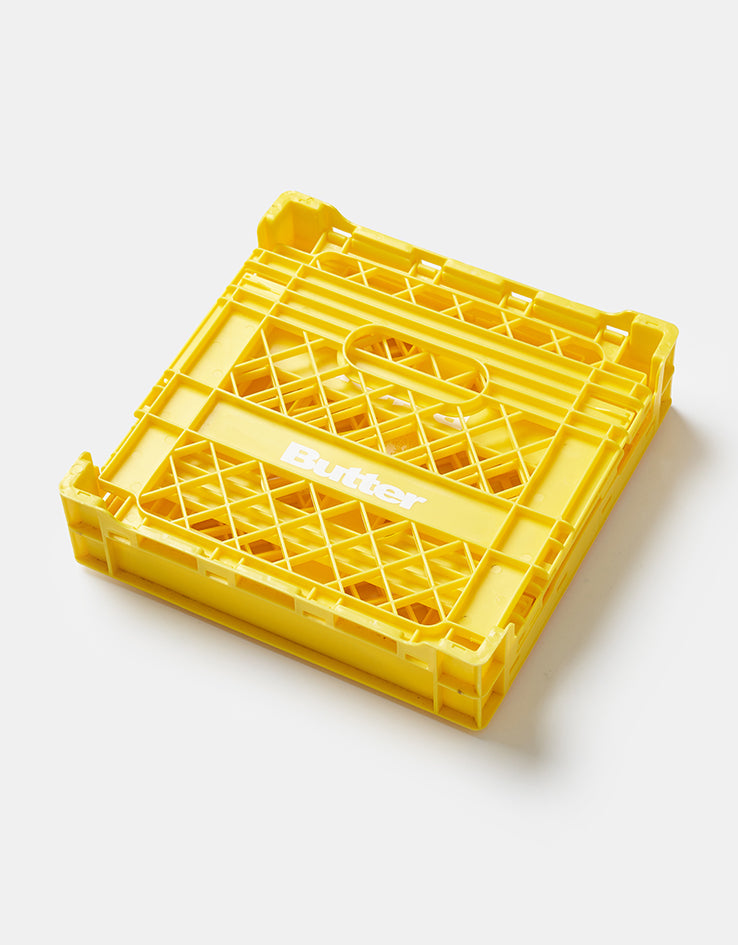 Butter Goods Collapsable Record Crate - Yellow