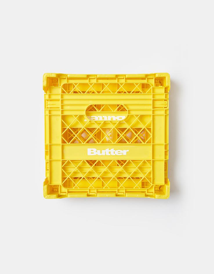 Butter Goods Collapsable Record Crate - Yellow