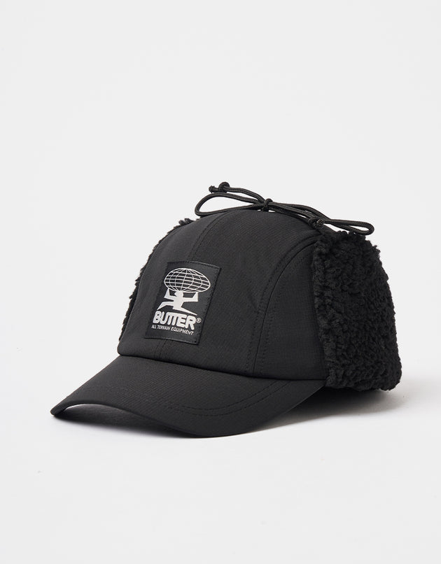 Butter Goods Terrain Ski 4 Panel Cap - Black