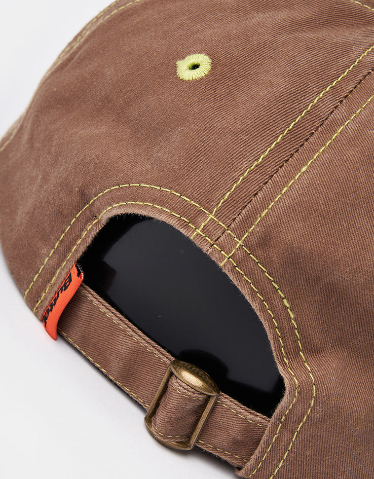 Butter Goods Scrawling 6 Panel Cap - Washed Brown