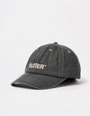 Butter Goods Rounded Logo 6 Panel Cap - Washed Black